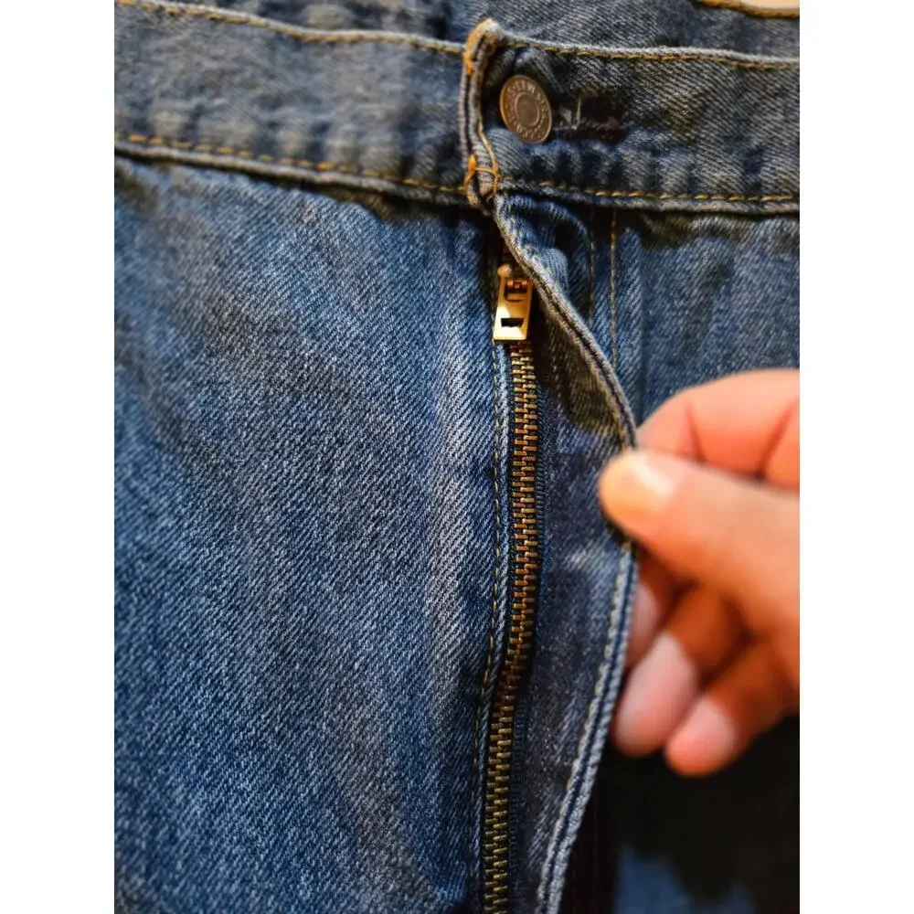 Levi's 550 Relaxed Fit Mens Blue Cotton Denim Jeans‎ 44 x 30